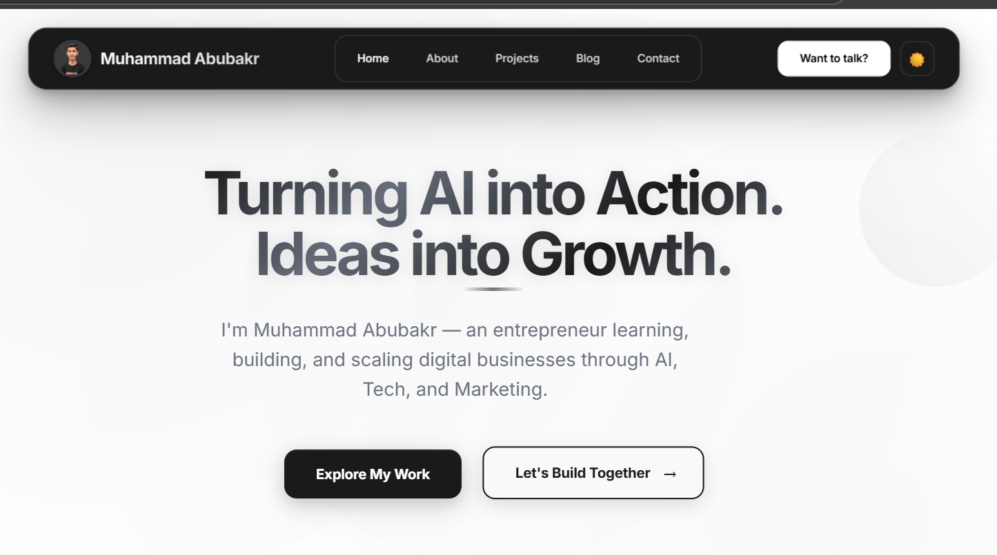 Personal Brand Website